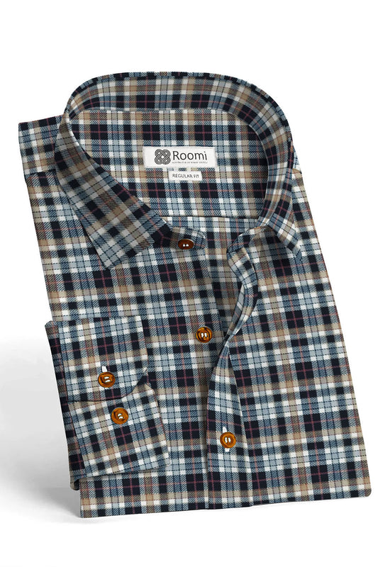 CAMBELL ANCIENT SUMMER COTTON FLANNEL FLANNEL SHIRT