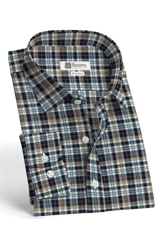 CAMBELL ANCIENT SUMMER FLANNEL CHECK SHIRT