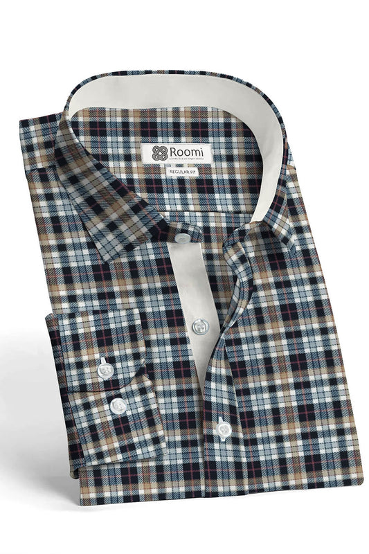 SUMMER CAMBELL ANCIENT COTTON FLANNEL SEMI SHIRT